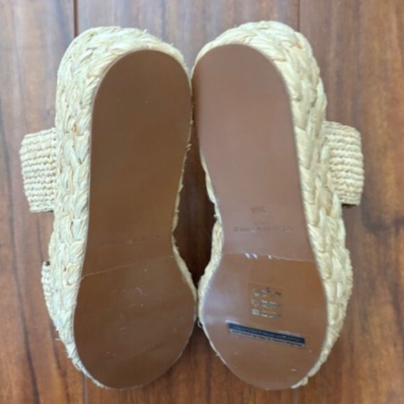 Clergerie Arlene 2 Raffia Platform Slide Sandals - Picture 6 of 10